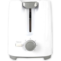AFRA Japan Electric Breakfast Toaster, 700W, 2 Slots, Removable Crumb Tray, Plastic Body, White Finish, G-Mark, ESMA, RoHS, CB, 2 years warranty