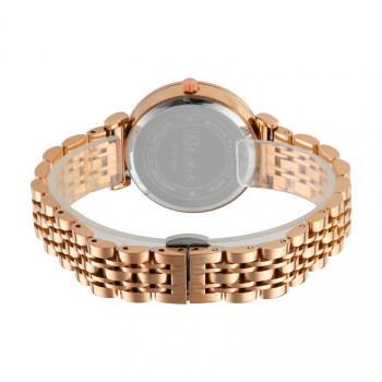 AFRA Keren Lady's Watch, Rose Gold Metal Alloy Case, Rose Gold Bracelet Strap, Water Resistant 30m