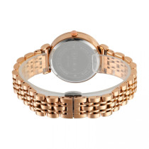 AFRA Keren Lady's Watch, Rose Gold Metal Alloy Case, Rose Gold Bracelet Strap, Water Resistant 30m