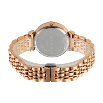 AFRA Keren Lady's Watch, Rose Gold Metal Alloy Case, Rose Gold Bracelet Strap, Water Resistant 30m - AF21003