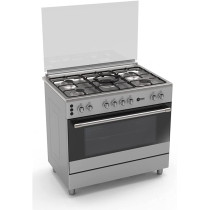 AFRA Japan 90X60cm Free Standing Gas Oven, Stainless Steel, 5 Gas Burners, Mechanical Timer, Large Capacity Oven With Double Burners, G-MARK, ESMA, ROHS, and CB Certified, 2 years warranty.