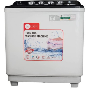 AFRA Japan Washing Machine-Top Load, 450W, 10 Kg, Twin Tub, Semi-Automatic, Freestanding, Deurable Plastic Housing, Washing G-MARK, ESMA, ROHS, and CB Certified, 2 years Warranty