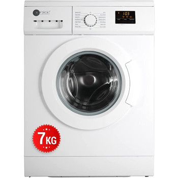 AFRA Japan Washing Machine, Front Loading, 7KG Capacity, 1200 RPM, LED Display, 15 Programs, Auto Balance Power Efficiency, G-MARK, ESMA, ROHS, and CB Certified, 2 years Warranty