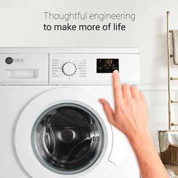 AFRA Japan Washing Machine, Front Loading, 8KG Capacity, 1400 RPM, 15 Programs, LED Display, Child Lock, Anti Foam, Auto Balance, G-MARK, ESMA, ROHS, and CB Certified, 2 years Warranty