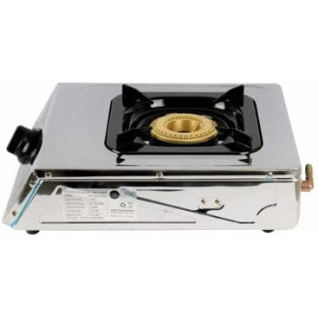 AFRA Japan Single Burner Gas Stove, Compact Design, Cast Iron Burner, Enamel Pan Support, Stainless Steel Surface, G-MARK, ESMA, ROHS, and CB Certified, 2 years warranty