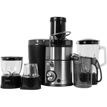 AFRA Japan 4 in 1 Juicer, 2 Speed Settings, Pulse Function, 1.5 Litre Capacity, Glass Blender, With Meat Chopper & Grinder Jar, 5 Speed Settings, G-Mark, ESMA, RoHS, And CB Certified, 2 Years Warranty