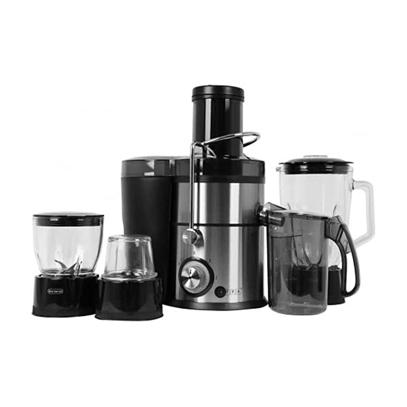 AFRA Japan 4 in 1 Juicer, 2 Speed Settings, Pulse Function, 1.5 Litre Capacity, Glass Blender, With Meat Chopper & Grinder Jar, 5 Speed Settings, G-Mark, ESMA, RoHS, And CB Certified, 2 Years Warranty
