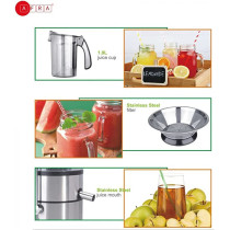 AFRA Japan 4 in 1 Juicer, 2 Speed Settings, Pulse Function, 1.5 Litre Capacity, Glass Blender, With Meat Chopper & Grinder Jar, 5 Speed Settings, G-Mark, ESMA, RoHS, And CB Certified, 2 Years Warranty