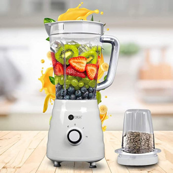 AFRA Japan Blender, 500w, 2 In 1 Set, Stainless Steel Blade, 1.5l, 2 Speeds, Pulse Function, G-Mark, ESMA, RoHS, And CB Certified, 2 Years Warranty
