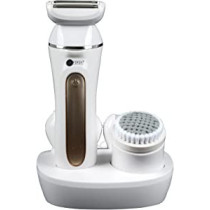 AFRA Japan Ladiesâ€™ Epillator Kit, AF-600LSWT, Lithium-Ion Battery, Rechargeable, 90 Minutes Running Time, Swappable Heads, Ergonomic, Charging Base. : Amazon.ae: Electronics
