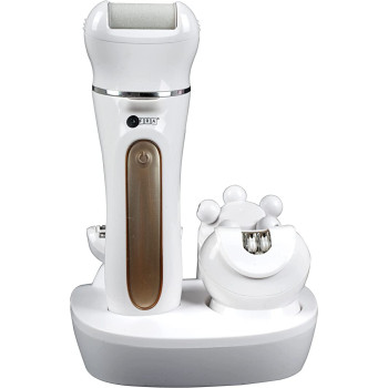 AFRA Japan Ladiesâ€™ Epillator Kit, AF-600LSWT, Lithium-Ion Battery, Rechargeable, 90 Minutes Running Time, Swappable Heads, Ergonomic, Charging Base. : Amazon.ae: Electronics