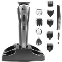 AFRA Japan Hair Trimmer, AF-1600HTSB, 5 in 1 Set, Rechargeable, With Shaver, Precision Trimmer, Nose Trimmer, Design Trimmer and Full Trimmer, Charge Base