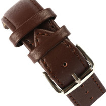 AFRA Ryder Casual Gentleman's Watch, Silver Stainless Steel Case, Japanese Construction, Water Resistant 30m, Brown