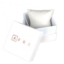 AFRA Luna Ladies' Watch, Gold and Silver Metal Alloy Case, White Mop Dial, Silver and Gold Bracelet Strap with Latch, Water Resistant 30m