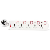 AFRA 5 Way 3m 5 Universal Sockets Cable