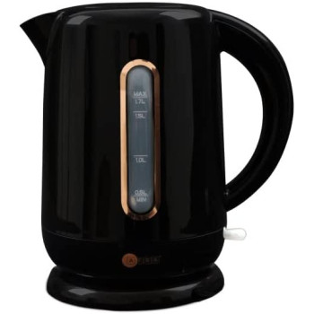 AFRA Japan Electric Kettle, 1.7L Capacity, 2200W, Dry Boil Protection, Strix Control, Automatic Shut-off, Overheat Protection, Black, G-Mark, ESMA, RoHS, CB, 2 years warranty