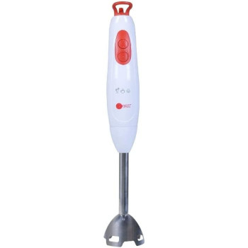 AFRA Japan 2 speed Hand Blender, 400W, Stainless Steel Shaft, GMARK, ESMA, ROHS, and CB Certified with 2 years Warranty, White/ Red