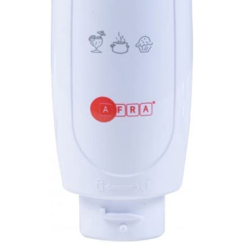 AFRA Japan 2 speed Hand Blender, 400W, Stainless Steel Shaft, GMARK, ESMA, ROHS, and CB Certified with 2 years Warranty, White/ Red