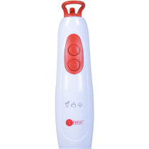AFRA Japan 2 speed Hand Blender, 400W, Stainless Steel Shaft, GMARK, ESMA, ROHS, and CB Certified with 2 years Warranty, White/ Red