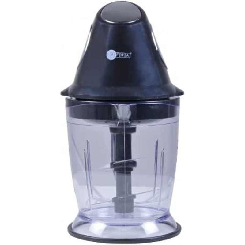 AFRA Japan Electric Chopper, 500W 1.7 L, Stainless Steel Blades, G-MARK, ESMA, ROHS, and CB Certified with 2 years Warranty, Black/ Clear