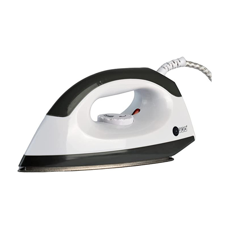 Japan Dry Iron, 1000W, Non-Stick Soleplate, Indicator Light, Overheat Protection, Temperature Knob, Smooth Ironing, White/Grey, G-MARK, ESMA, ROHS, and CB Certified, 2 years Warranty