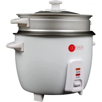 Afra Japan Rice Cooker, 1.5 Litre, Non-stick Inner Pot, Glass Lid, Aluminum Heating Plate, Keep-warm Function, With Measuring Cup & Spoon, G-mark, ESMA, ROHS, And CB Certified, 2 Years Warranty