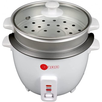 Afra Japan Rice Cooker, 1.5 Litre, Non-stick Inner Pot, Glass Lid, Aluminum Heating Plate, Keep-warm Function, With Measuring Cup & Spoon, G-mark, ESMA, ROHS, And CB Certified, 2 Years Warranty