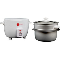 Afra Japan Rice Cooker, 1.0 Litre Capacity, Non-stick Inner Pot, Glass Lid, Aluminium Heating Plate, Keep-warm Function, G-mark, ESMA, ROHS, And CB Certified, 2 Years Warranty
