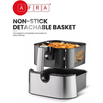 AFRA Japan Air Fryer, 1600-1800W, 5.5L Capacity, Adjustable Temperature, Overheat Protection, Non-Slip Feet, Cool Touch Handle, G-MARK, ESMA, ROHS, and CB Certified, 2 years warranty