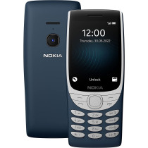 Nokia 8210 Feature Phone with 4G connectivity, large display, built-in MP3 player, wireless FM radio and classic Snake game (Dual SIM), Blue