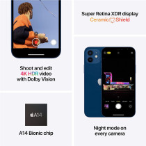 Apple iPhone 12 With Facetime 64GB Black 5G - International Specs