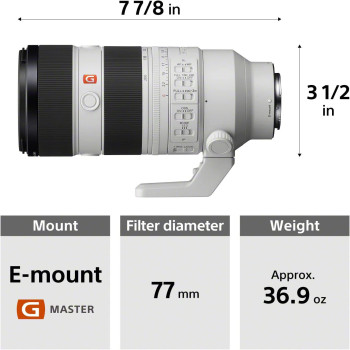 Sony 70-200mm f/2.8 GM OSS II Lens 