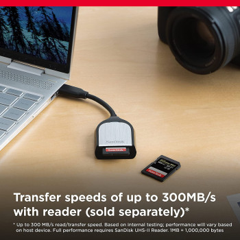 SanDisk SDXC Extreme Pro 128GB, 300MB/s, C10, UHS-II U3 V90