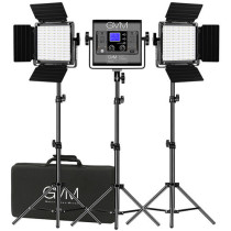 GVM 800D RGB LED Studio 3-Video Light Kit