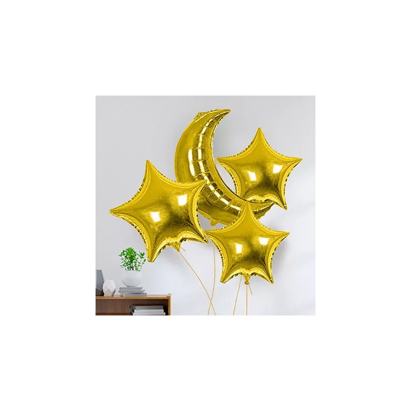 fnp Ramadan Special 4pc Gold Foil Balloon
