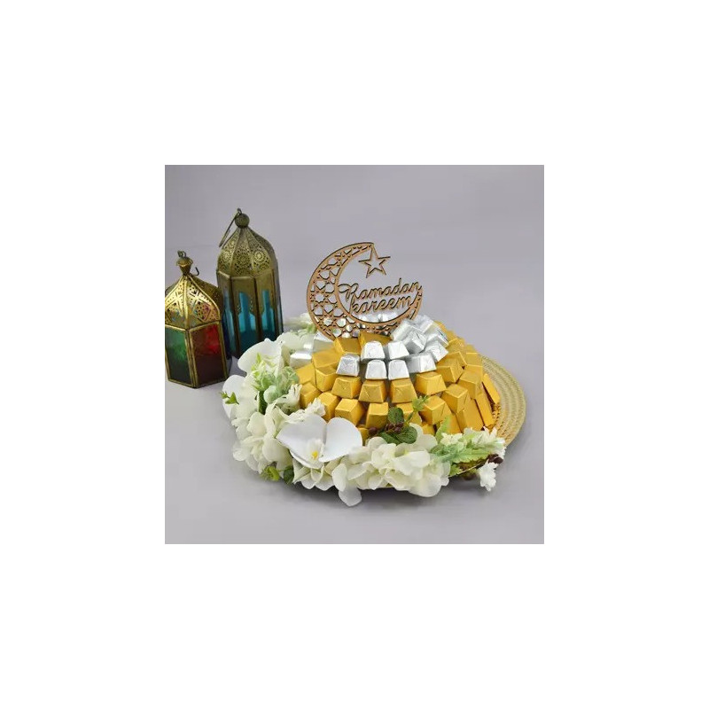 fnp Ramadan Kareem Chocolates and Flowers Tray