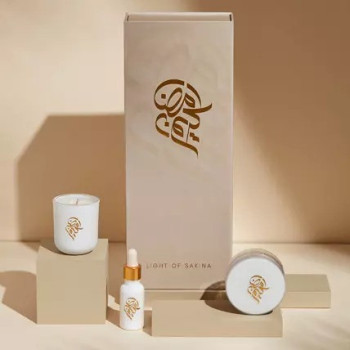 fnp Ramadan Candle Gift Set Beige