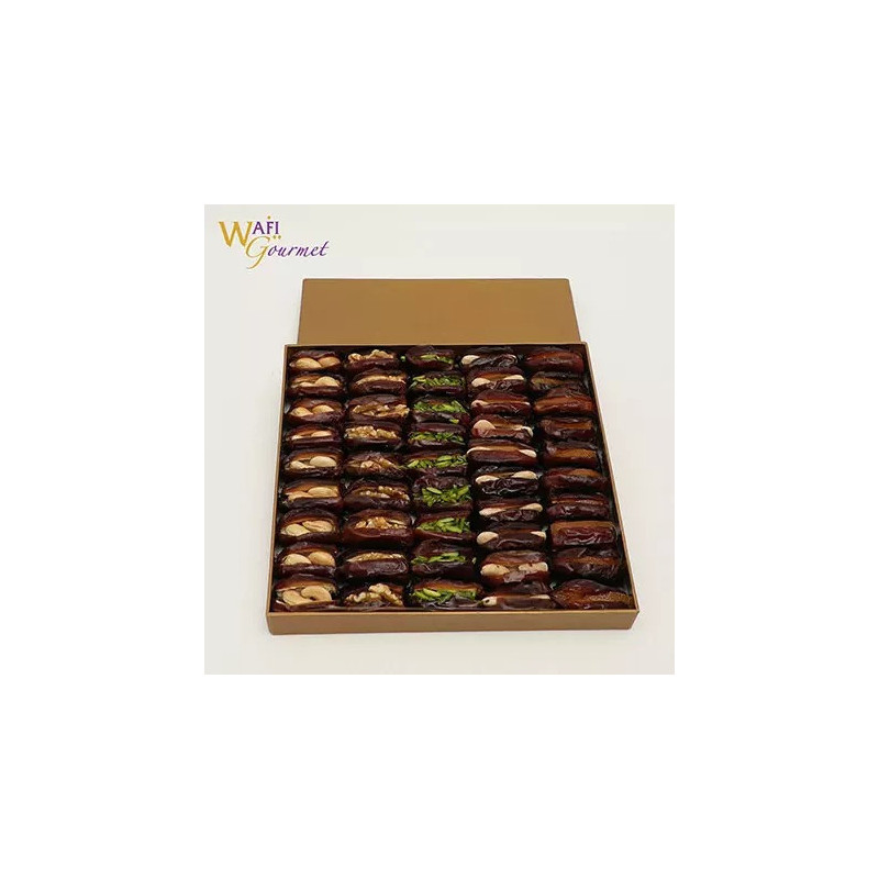 fnp Box of Assorted Khudri Dates with Dry Nuts Fillings Gift by Wafi Gourmet 865g