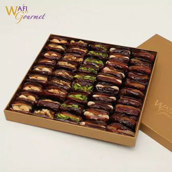 fnp Box of Assorted Khudri Dates with Dry Nuts Fillings Gift by Wafi Gourmet 865g