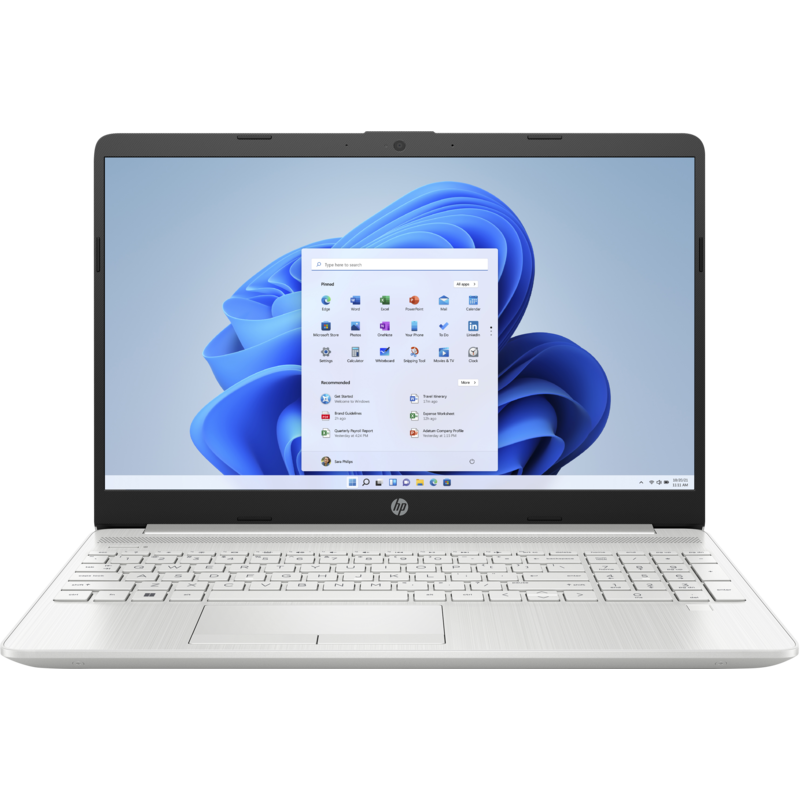 HP Laptop 15-dw4042ne, Windows 11 Home, 15.6 Inch, Intel Core i5, 8GB RAM, 512GB SSD, NVIDIA GeForce MX550, FHD, Natural Silver