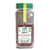 Farm Organic Gluten Free Black Mustard Seeds (Small) - 320g