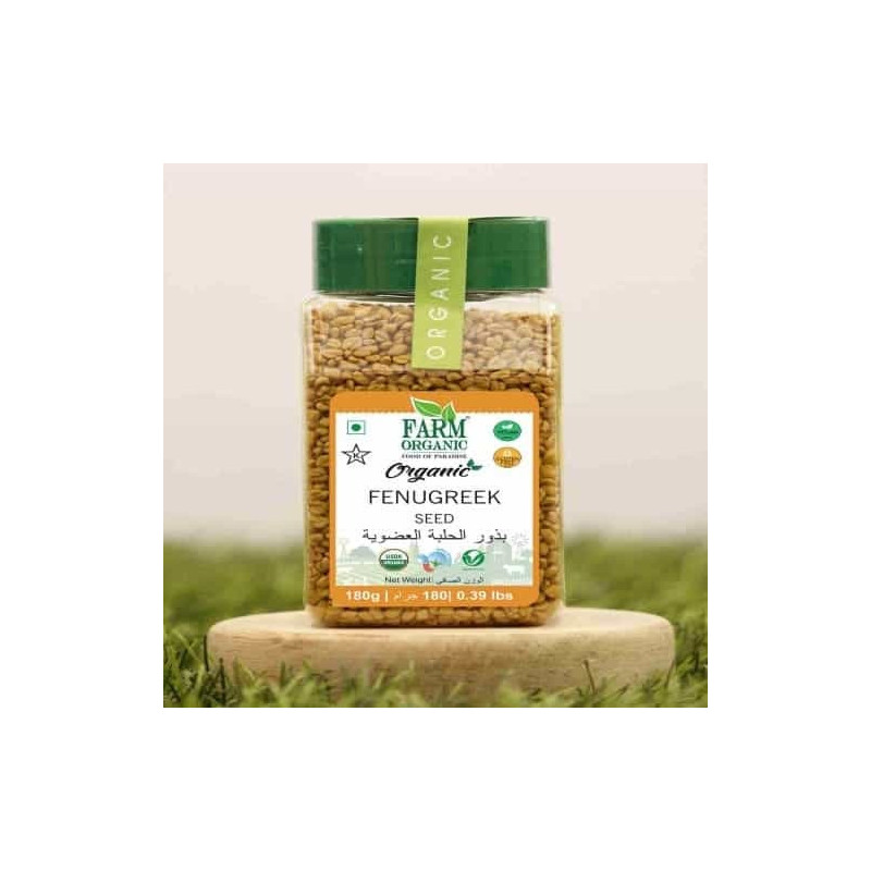 Farm Organic Gluten Free Fenugreek Seeds - 180g