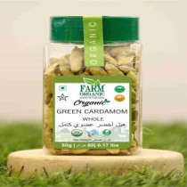 Farm Organic Gluten Free Green Cardamom Whole - 80 g (0.17 lbs)