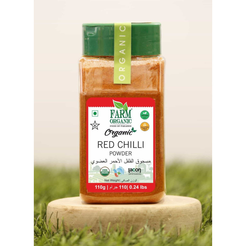Farm Organic Gluten Free Red Chili Powder - 110g