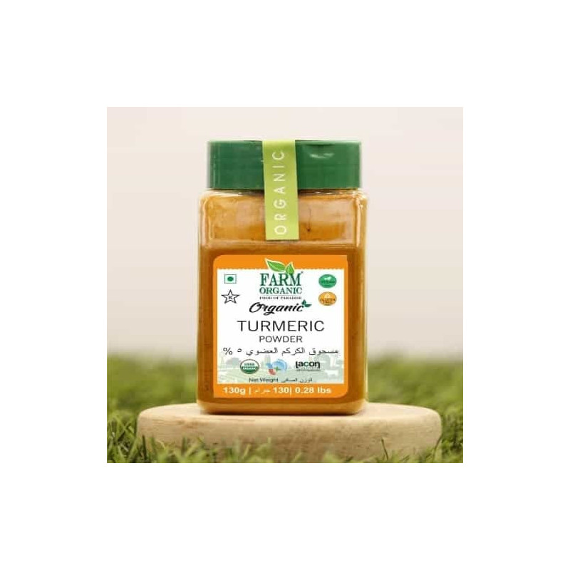 Farm Organic Gluten Free Turmeric Powder 5% - 120g
