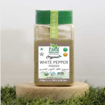 Farm Organic Gluten Free White Pepper Powder - 120g