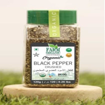 Farm Organic Gluten Free Black Pepper Crushed - 120g