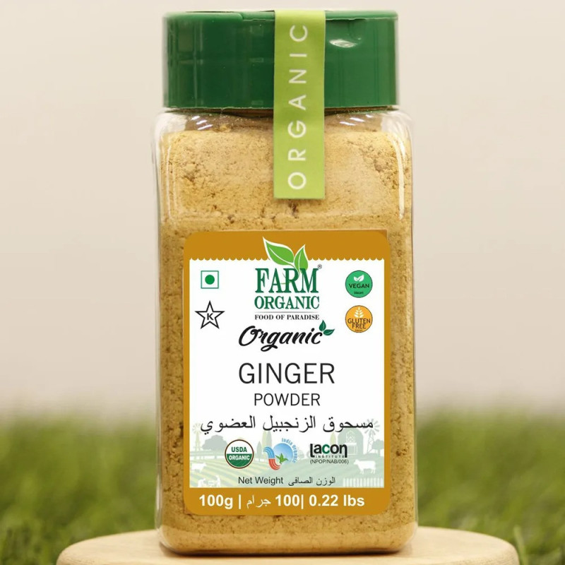 Farm Organic Gluten Free Ginger Powder - 100g