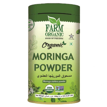 Farm Organic Gluten Free Moringa Powder - 100g