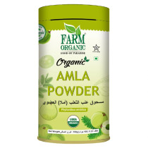 Farm Organic Gluten Free Amla Powder, 100g